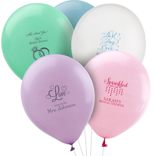 Design Your Own Bridal Shower Latex Balloons